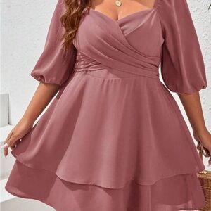 Elegant Mauve Women's Dress